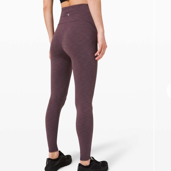 Lululemon Power Within Super High-Rise 28" in Heathered Black Currant - Size 4 - Picture 2 of 15